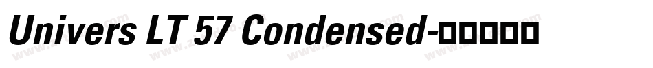 Univers LT 57 Condensed字体转换